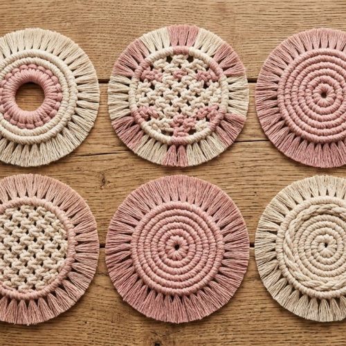 Posavasos tejidos